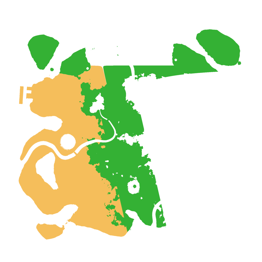 Biome Rust Map: Procedural Map, Size: 3000, Seed: 19411