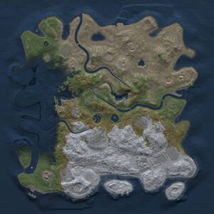 Thumbnail Rust Map: Procedural Map, Size: 4000, Seed: 3216815, 16 Monuments