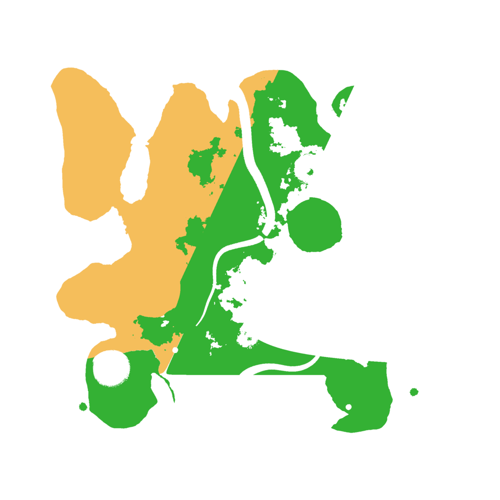 Biome Rust Map: Procedural Map, Size: 2499, Seed: 1516992397