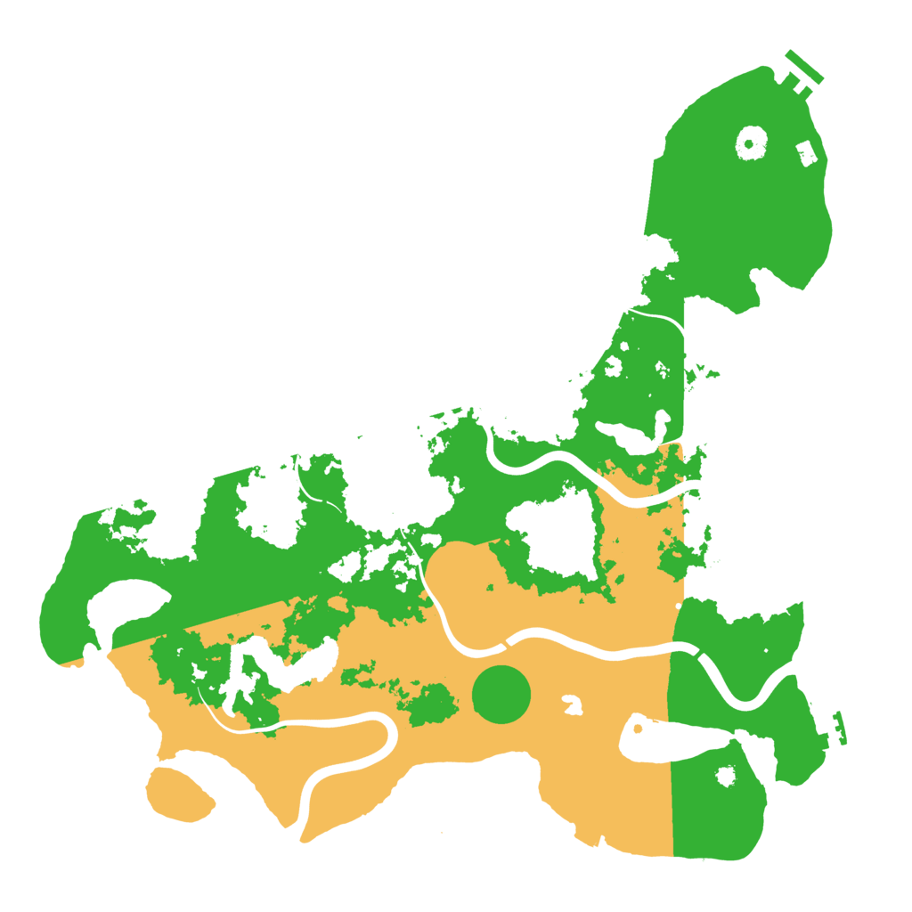 Biome Rust Map: Procedural Map, Size: 4100, Seed: 1252233905
