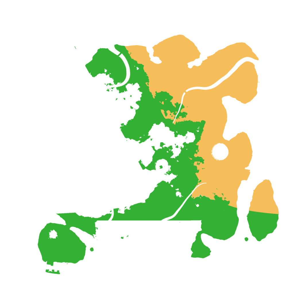 Biome Rust Map: Procedural Map, Size: 3100, Seed: 50001