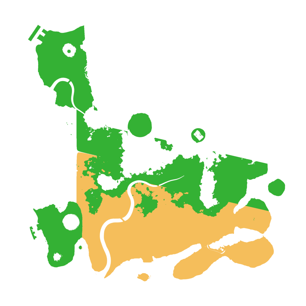 Biome Rust Map: Procedural Map, Size: 3500, Seed: 303058595