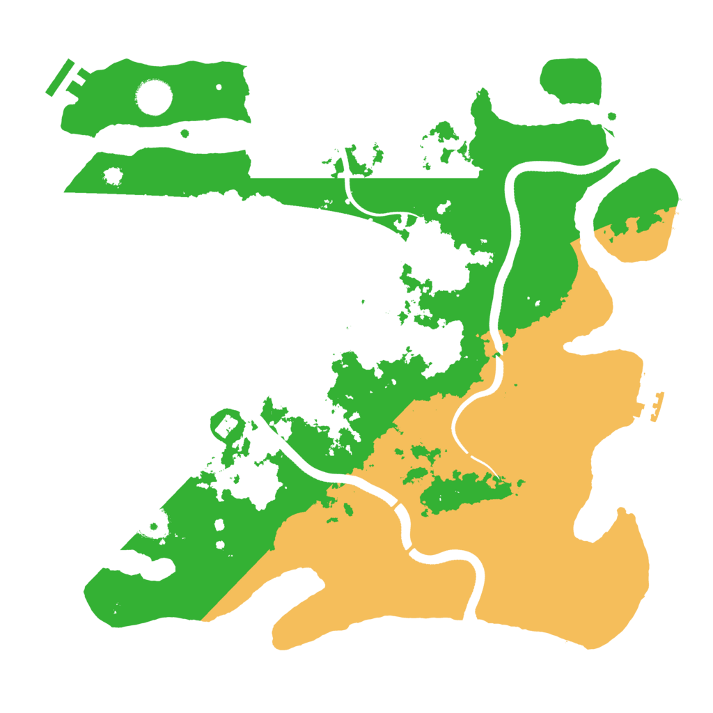Biome Rust Map: Procedural Map, Size: 3500, Seed: 1410113032