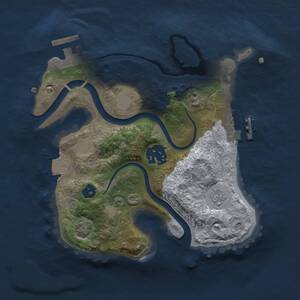 Thumbnail Rust Map: Procedural Map, Size: 2200, Seed: 1539656085, 6 Monuments