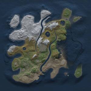 Thumbnail Rust Map: Procedural Map, Size: 2800, Seed: 614039092, 8 Monuments