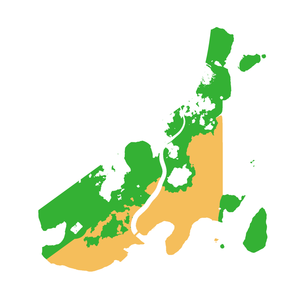 Biome Rust Map: Procedural Map, Size: 2800, Seed: 614039092