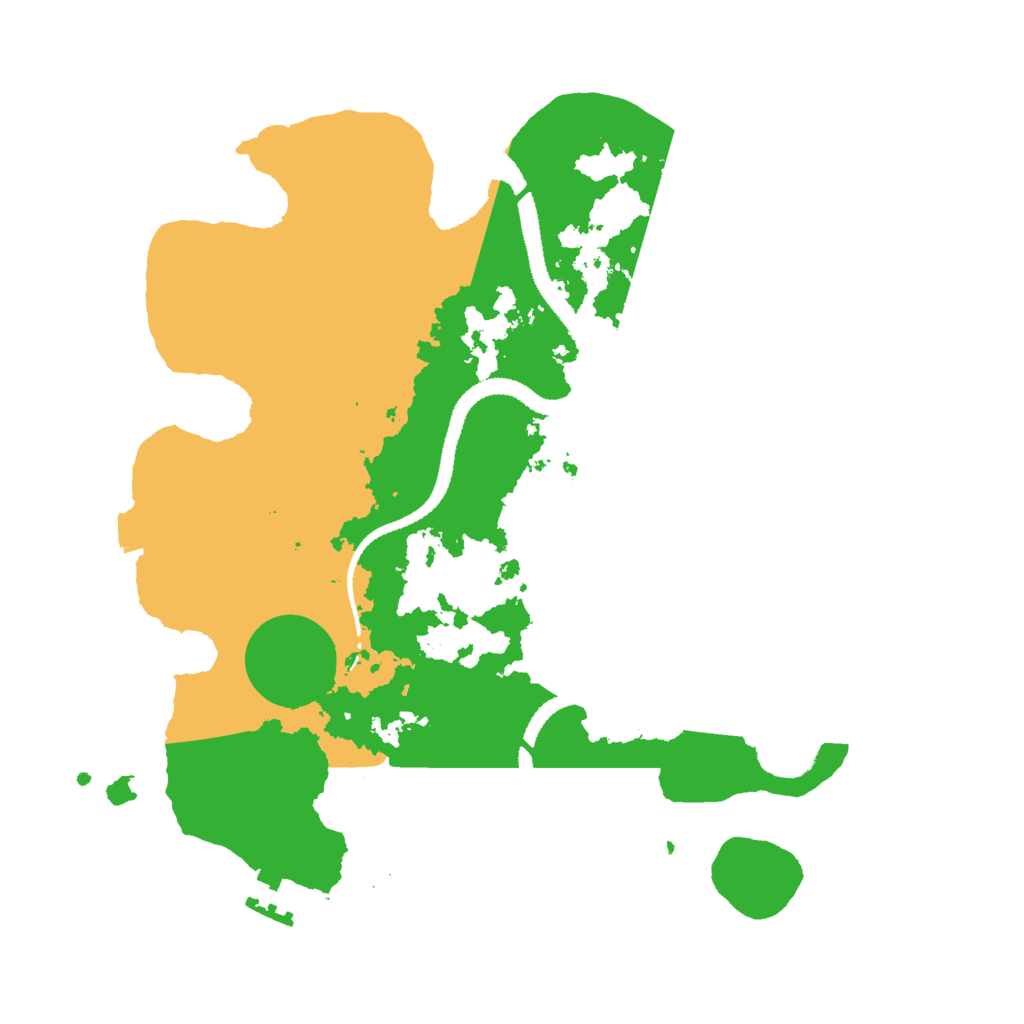 Biome Rust Map: Procedural Map, Size: 3000, Seed: 592056457