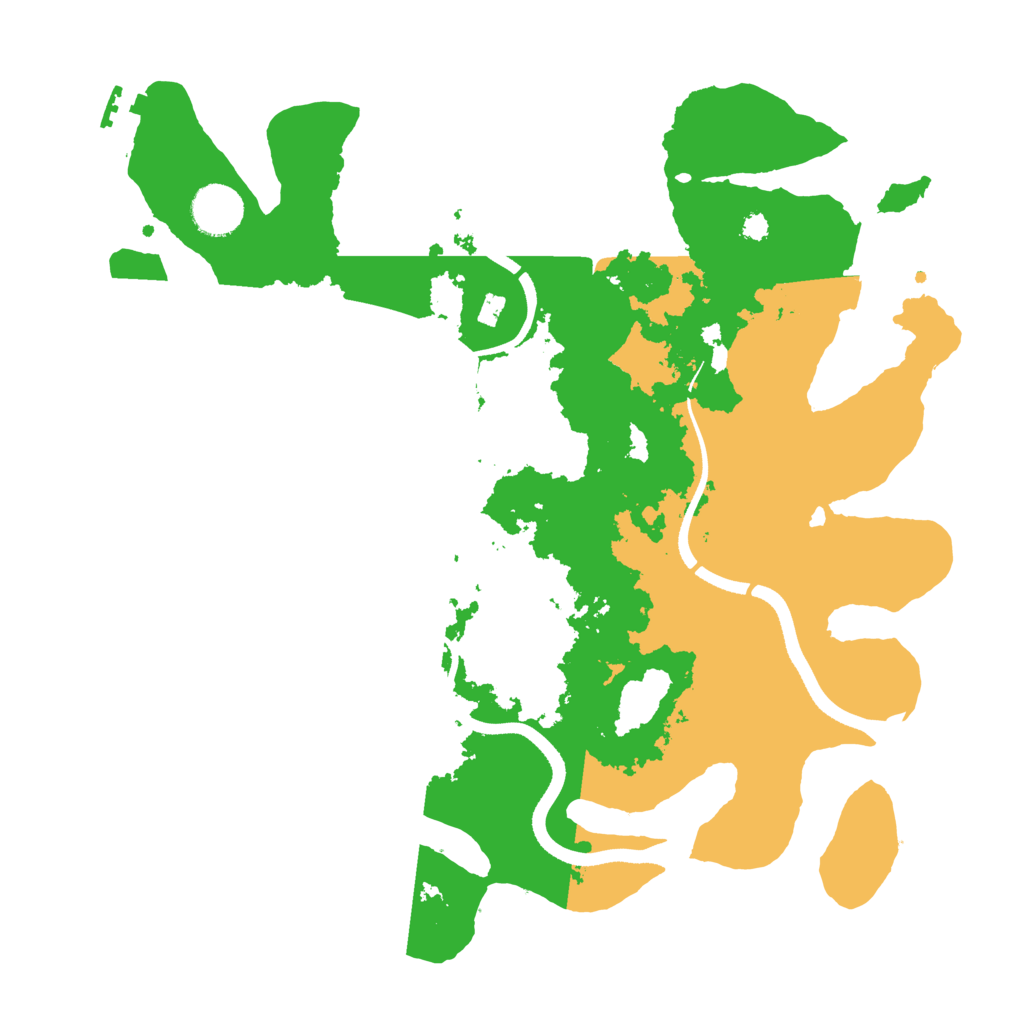 Biome Rust Map: Procedural Map, Size: 3500, Seed: 383485112