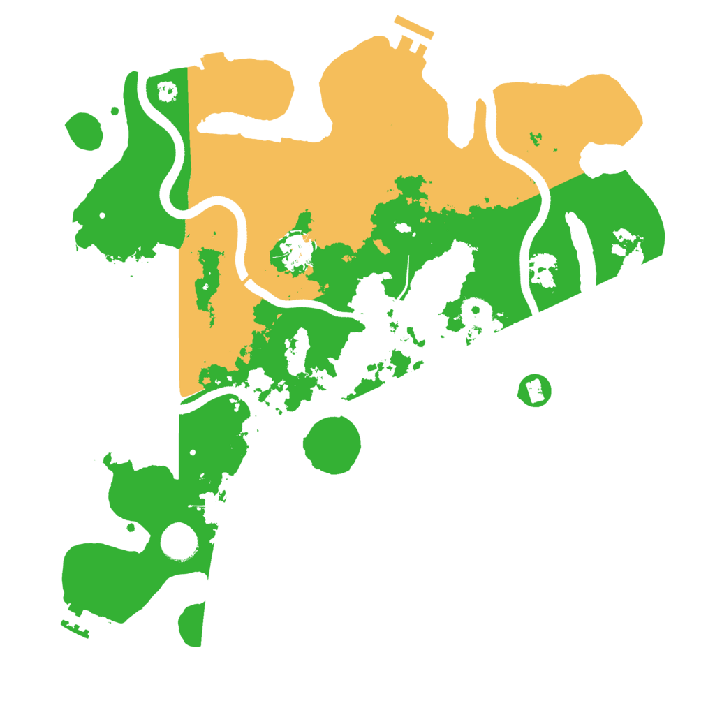 Biome Rust Map: Procedural Map, Size: 3500, Seed: 177486558