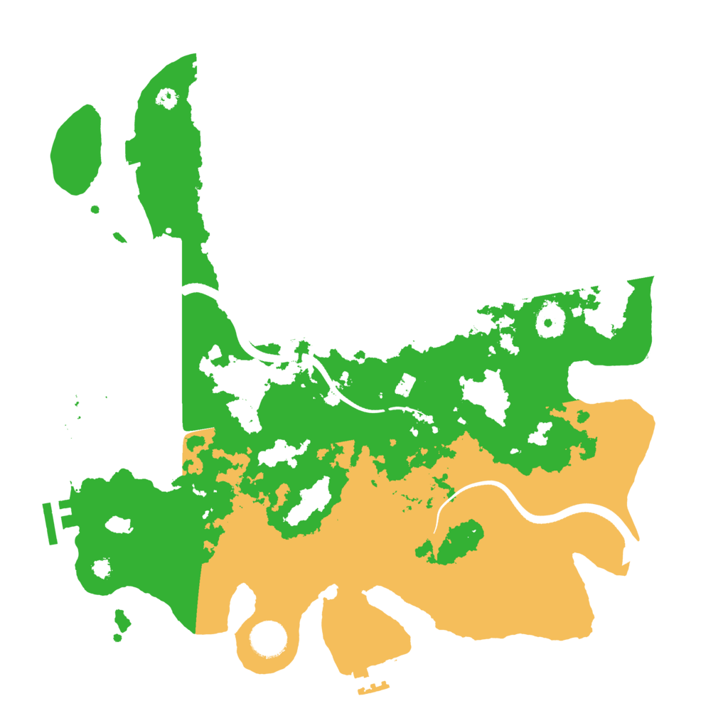 Biome Rust Map: Procedural Map, Size: 3500, Seed: 24769