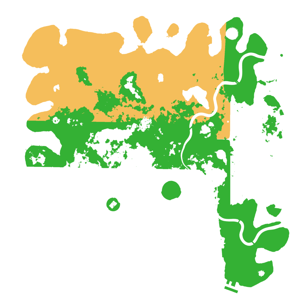 Biome Rust Map: Procedural Map, Size: 4500, Seed: 1994486196