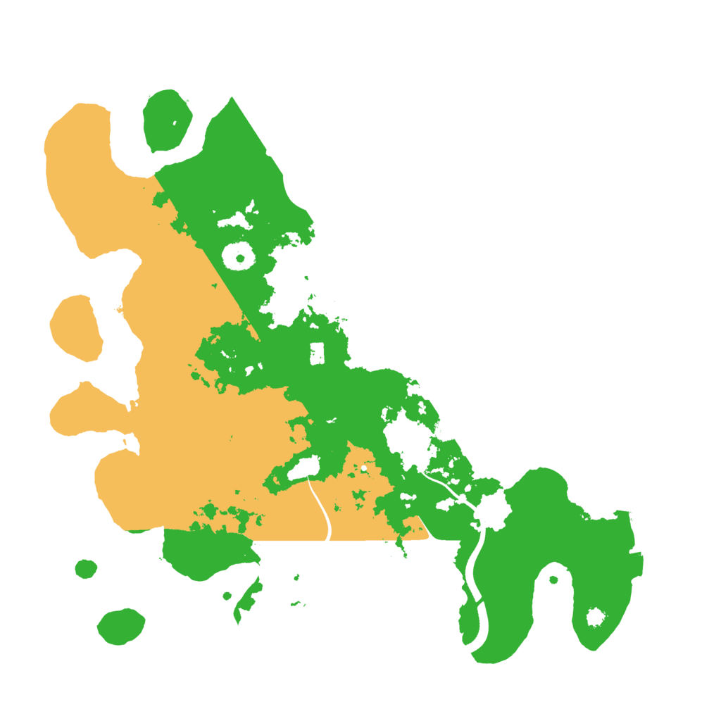 Biome Rust Map: Procedural Map, Size: 3500, Seed: 129388946