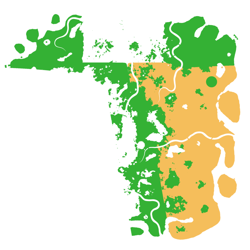 Biome Rust Map: Procedural Map, Size: 6000, Seed: 58624841