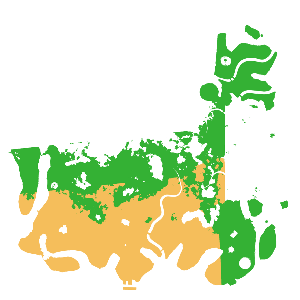 Biome Rust Map: Procedural Map, Size: 4500, Seed: 58300973