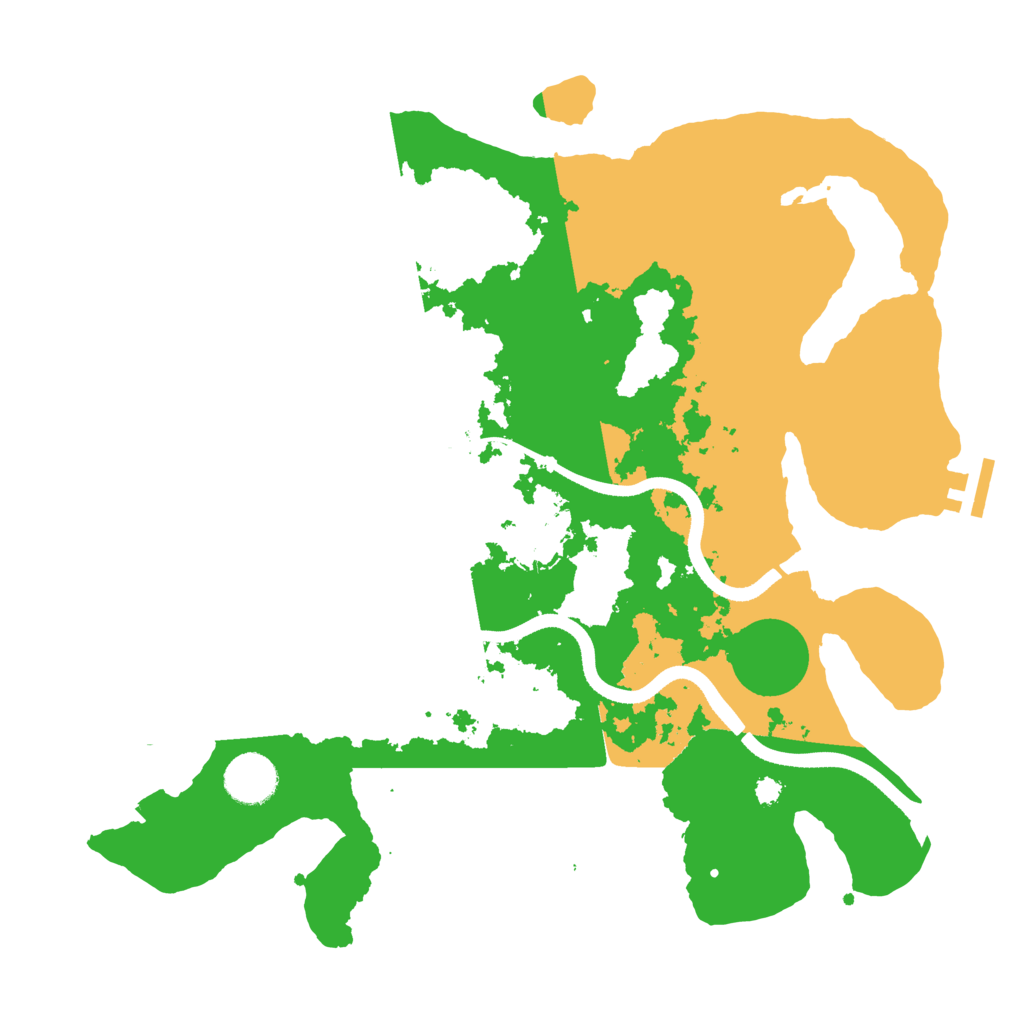 Biome Rust Map: Procedural Map, Size: 3500, Seed: 740977884