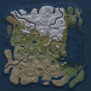 Thumbnail Rust Map: Procedural Map, Size: 5000, Seed: 1711077374, 17 Monuments