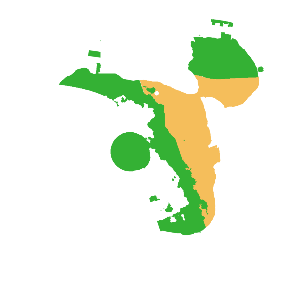 Biome Rust Map: Procedural Map, Size: 2000, Seed: 15332