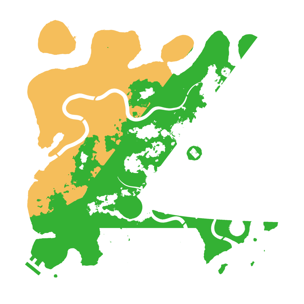 Biome Rust Map: Procedural Map, Size: 3500, Seed: 1027223772
