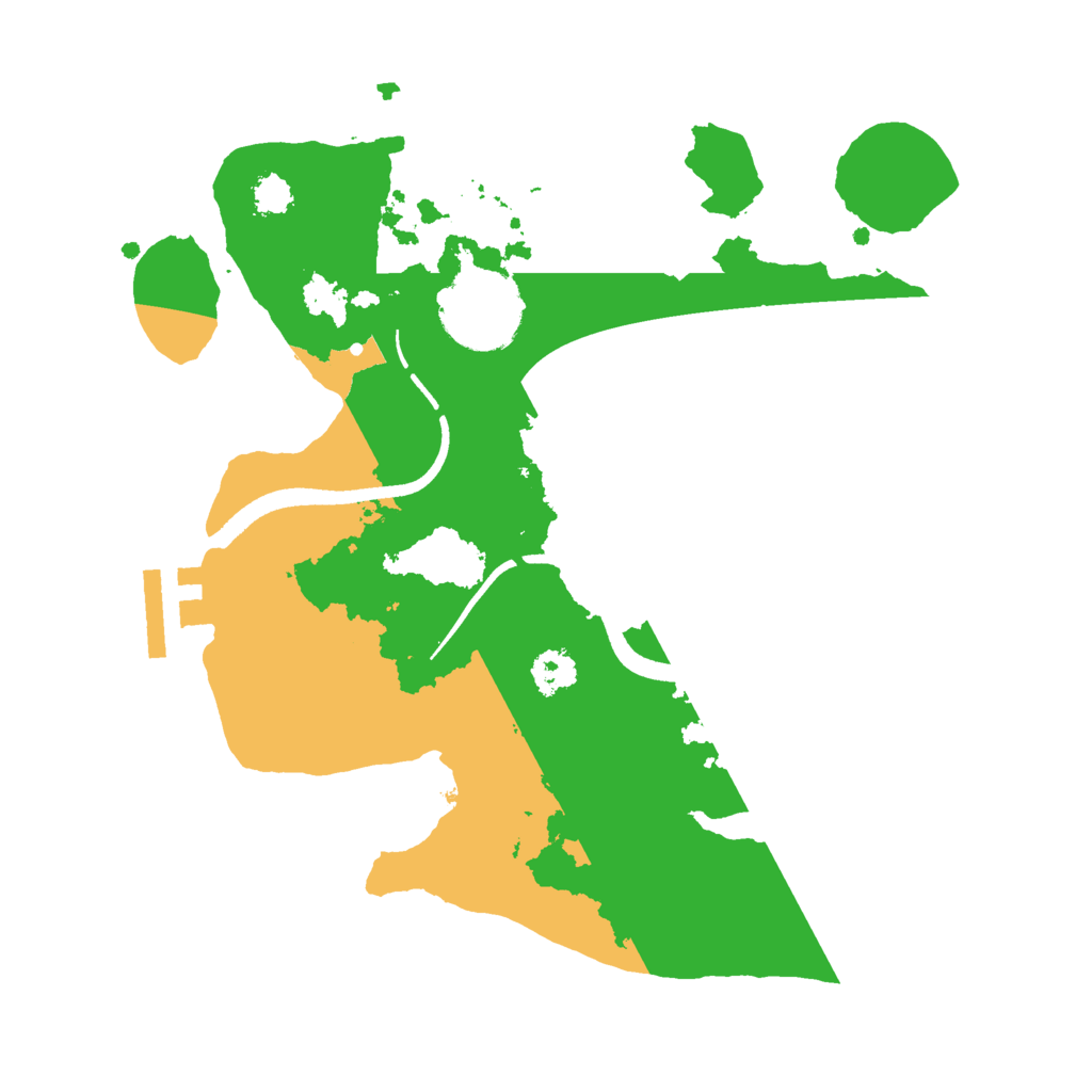 Biome Rust Map: Procedural Map, Size: 2500, Seed: 49854641
