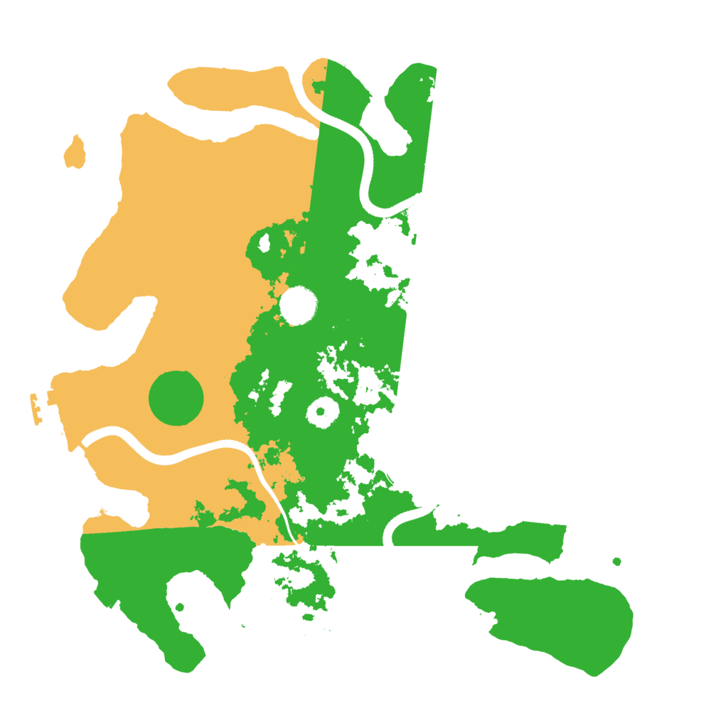 Biome Rust Map: Procedural Map, Size: 3500, Seed: 18273645