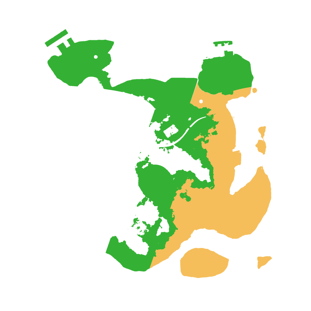 Biome Rust Map: Procedural Map, Size: 2500, Seed: 623206737