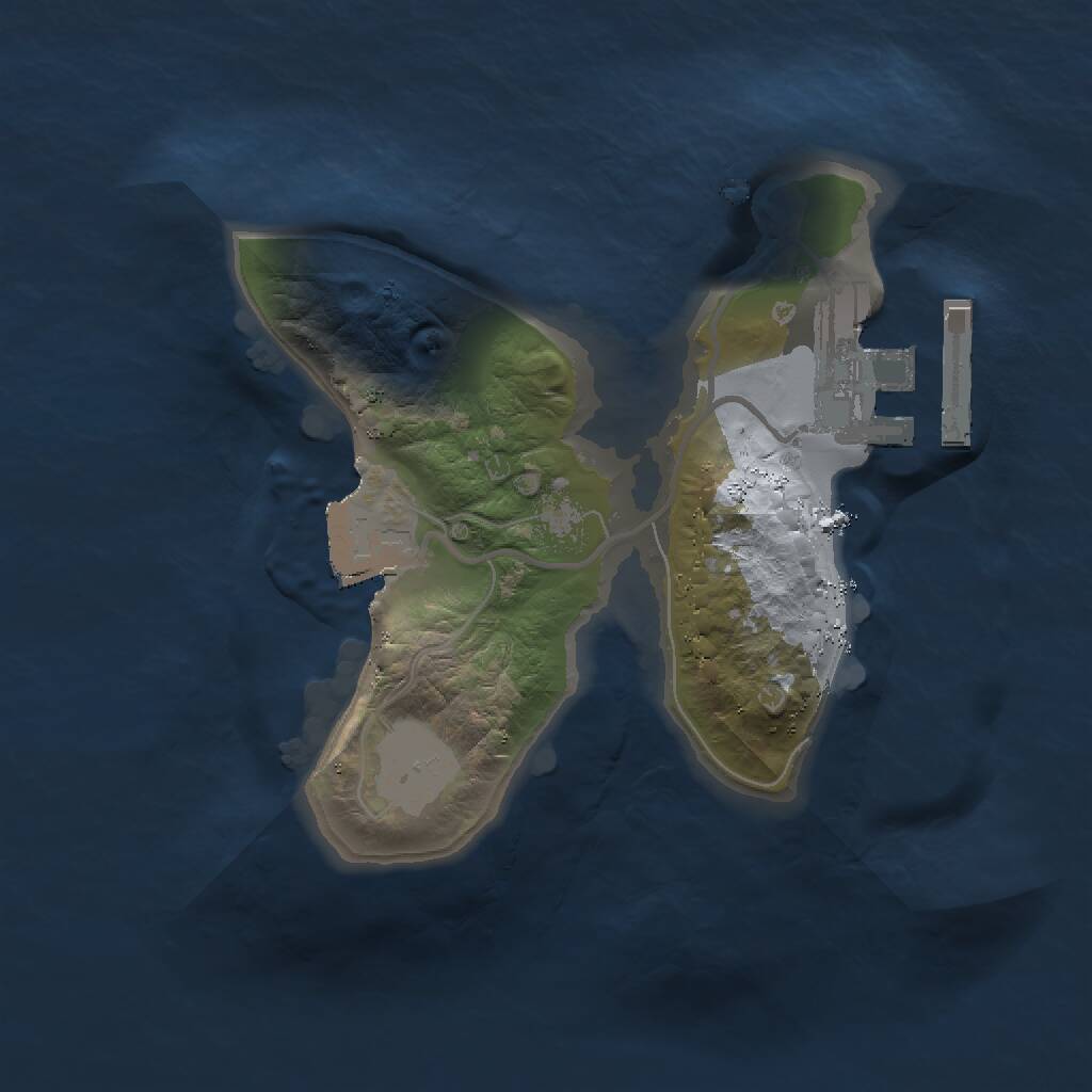 Rust Map: Procedural Map, Size: 1500, Seed: 990211289, 2 Monuments