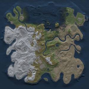 Thumbnail Rust Map: Procedural Map, Size: 4250, Seed: 858953577, 17 Monuments