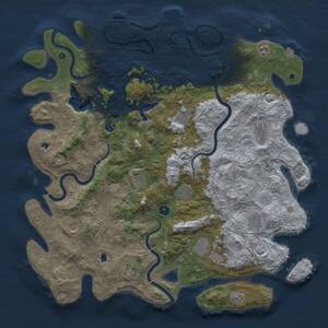 Thumbnail Rust Map: Procedural Map, Size: 4800, Seed: 1512643321, 17 Monuments