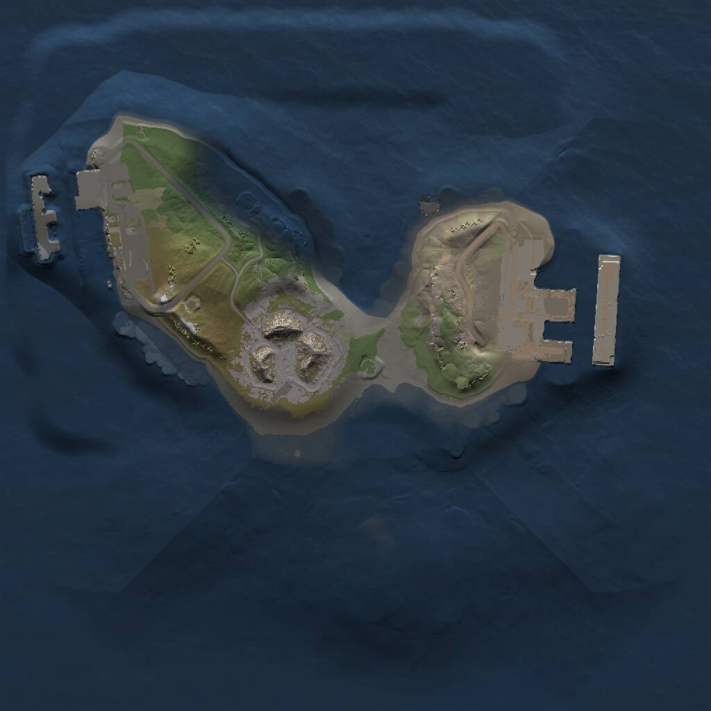 Rust Map: Procedural Map, Size: 1300, Seed: 149644246, 4 Monuments