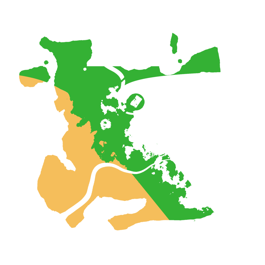 Biome Rust Map: Procedural Map, Size: 2500, Seed: 46862
