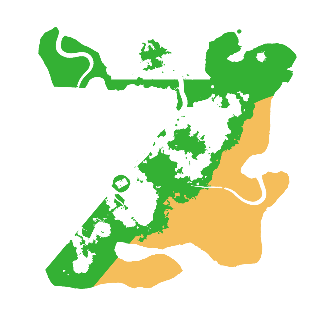 Biome Rust Map: Procedural Map, Size: 3000, Seed: 2045932254