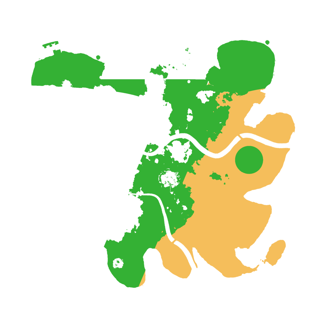 Biome Rust Map: Procedural Map, Size: 3000, Seed: 1037830801