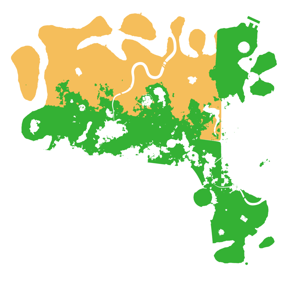 Biome Rust Map: Procedural Map, Size: 4500, Seed: 345342