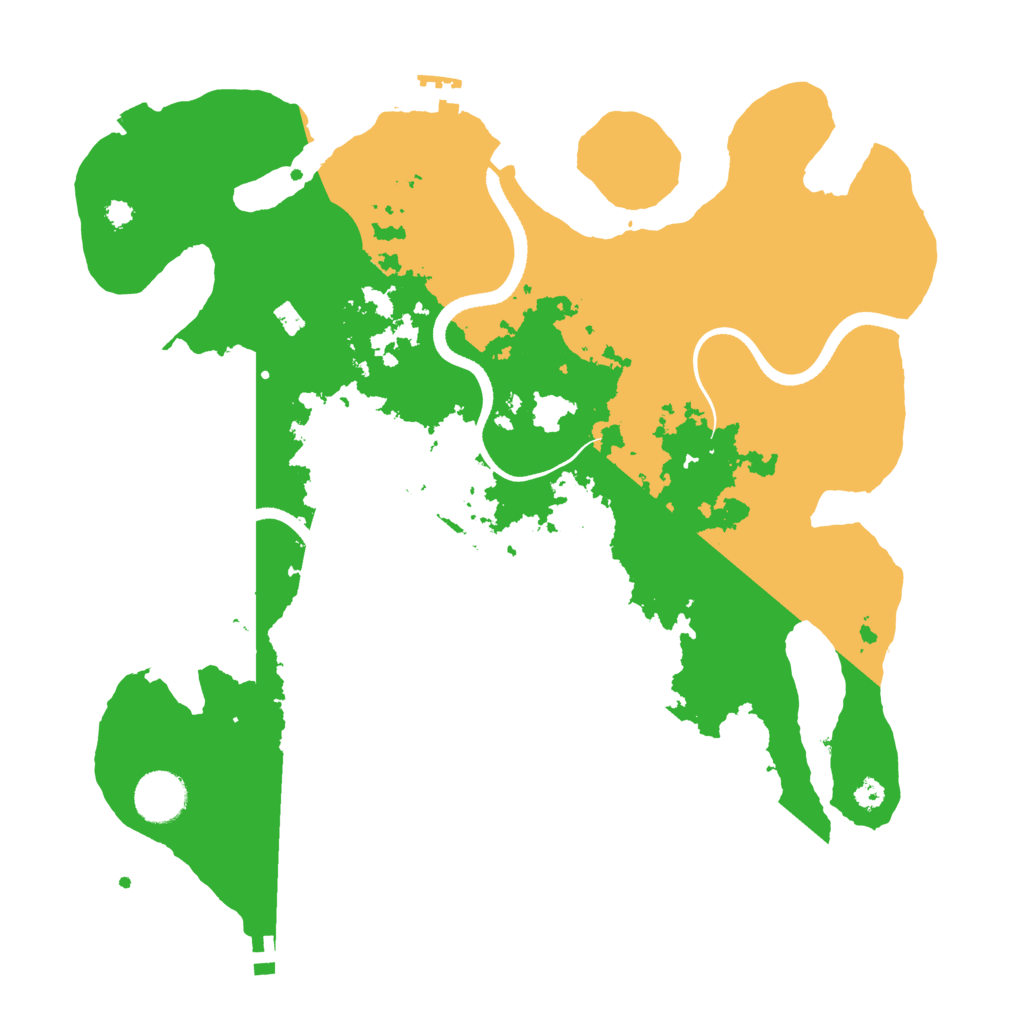Biome Rust Map: Procedural Map, Size: 3500, Seed: 9628