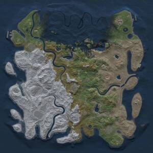 Thumbnail Rust Map: Procedural Map, Size: 4700, Seed: 879741999, 17 Monuments