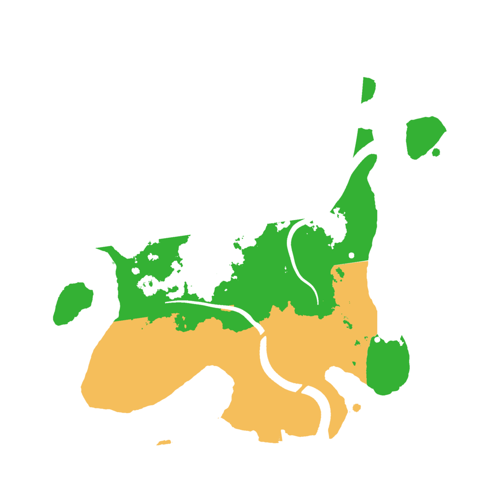 Biome Rust Map: Procedural Map, Size: 2500, Seed: 648286