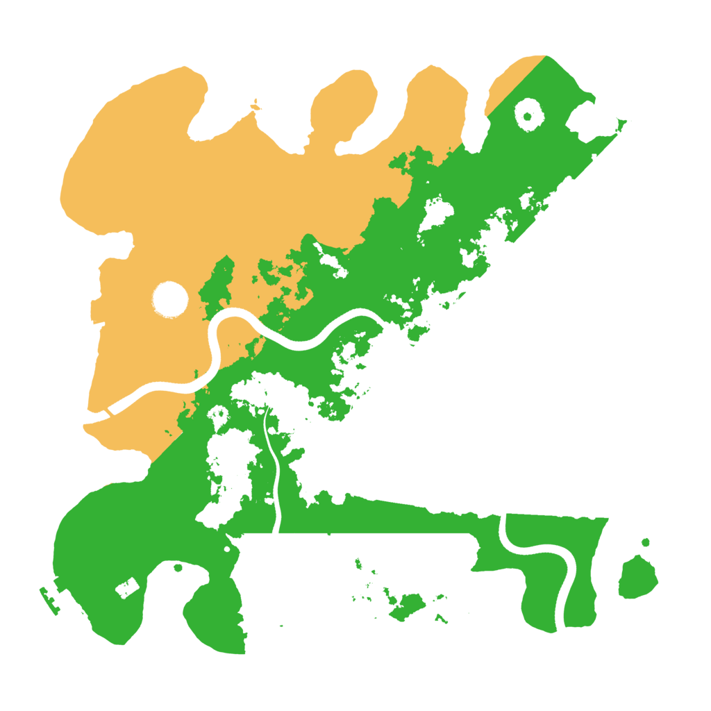 Biome Rust Map: Procedural Map, Size: 3498, Seed: 1449881993