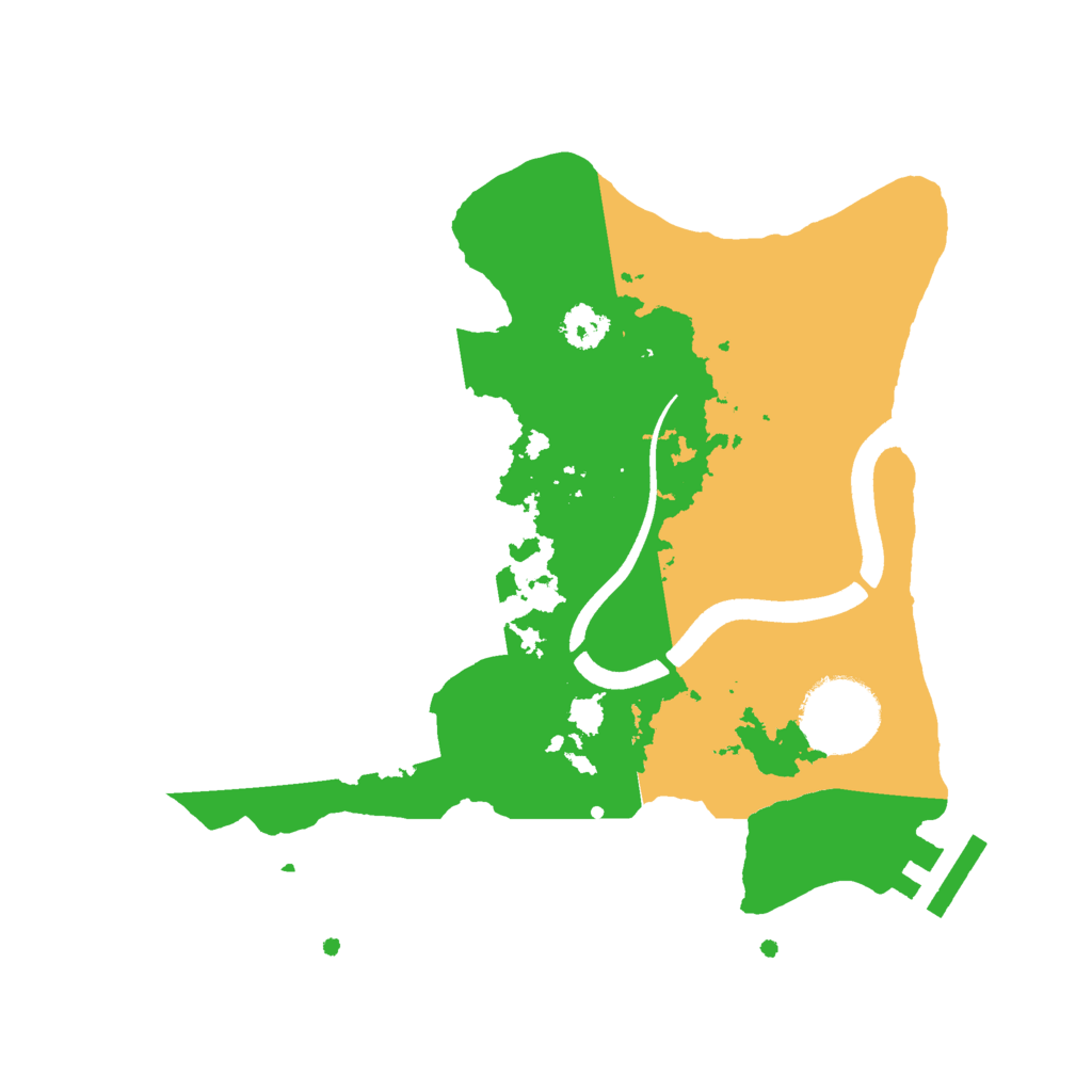 Biome Rust Map: Procedural Map, Size: 2500, Seed: 2056908915