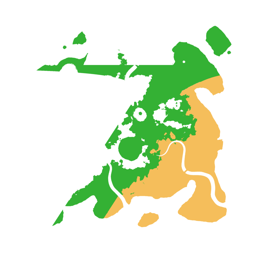 Biome Rust Map: Procedural Map, Size: 3000, Seed: 1887779694