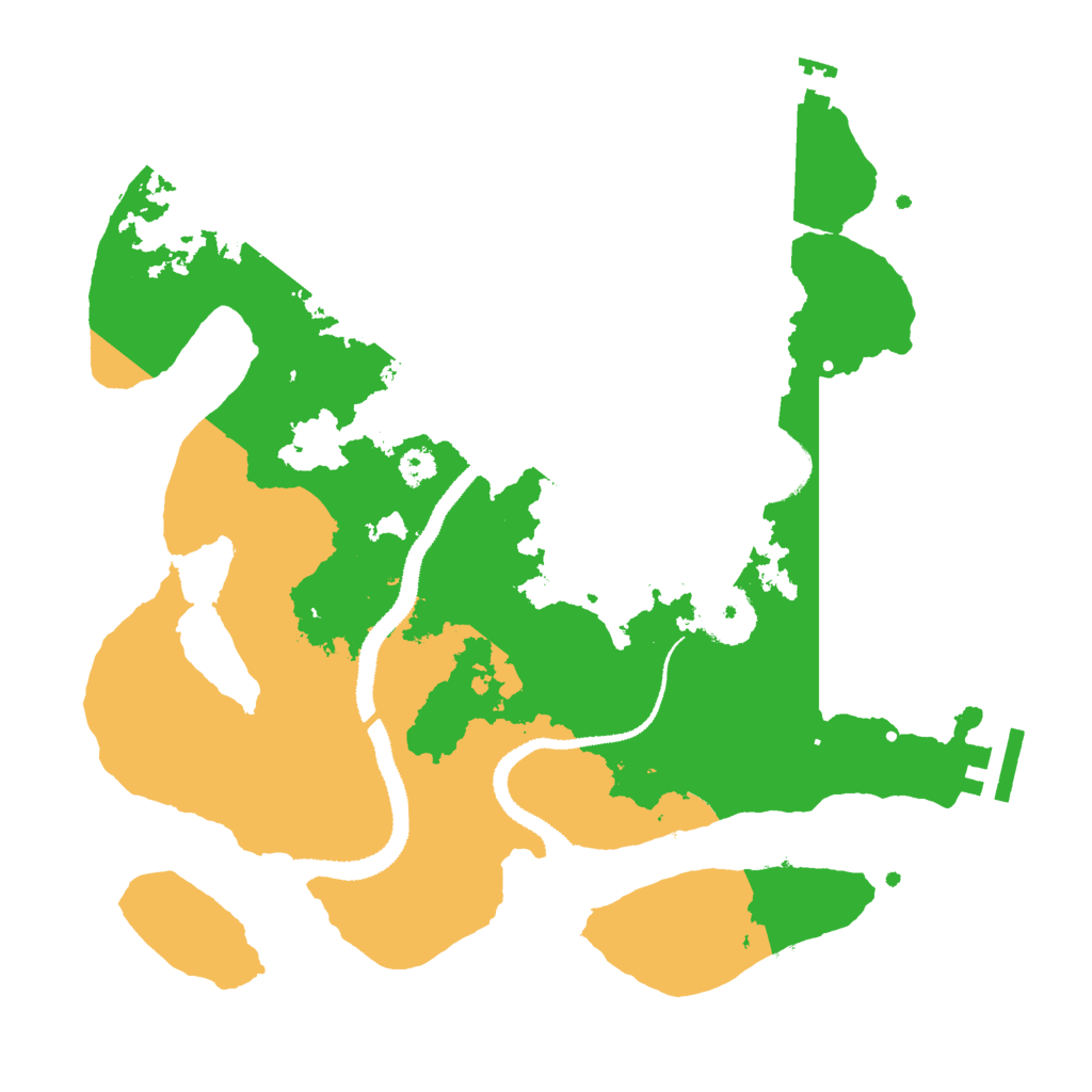 Biome Rust Map: Procedural Map, Size: 3000, Seed: 242936633