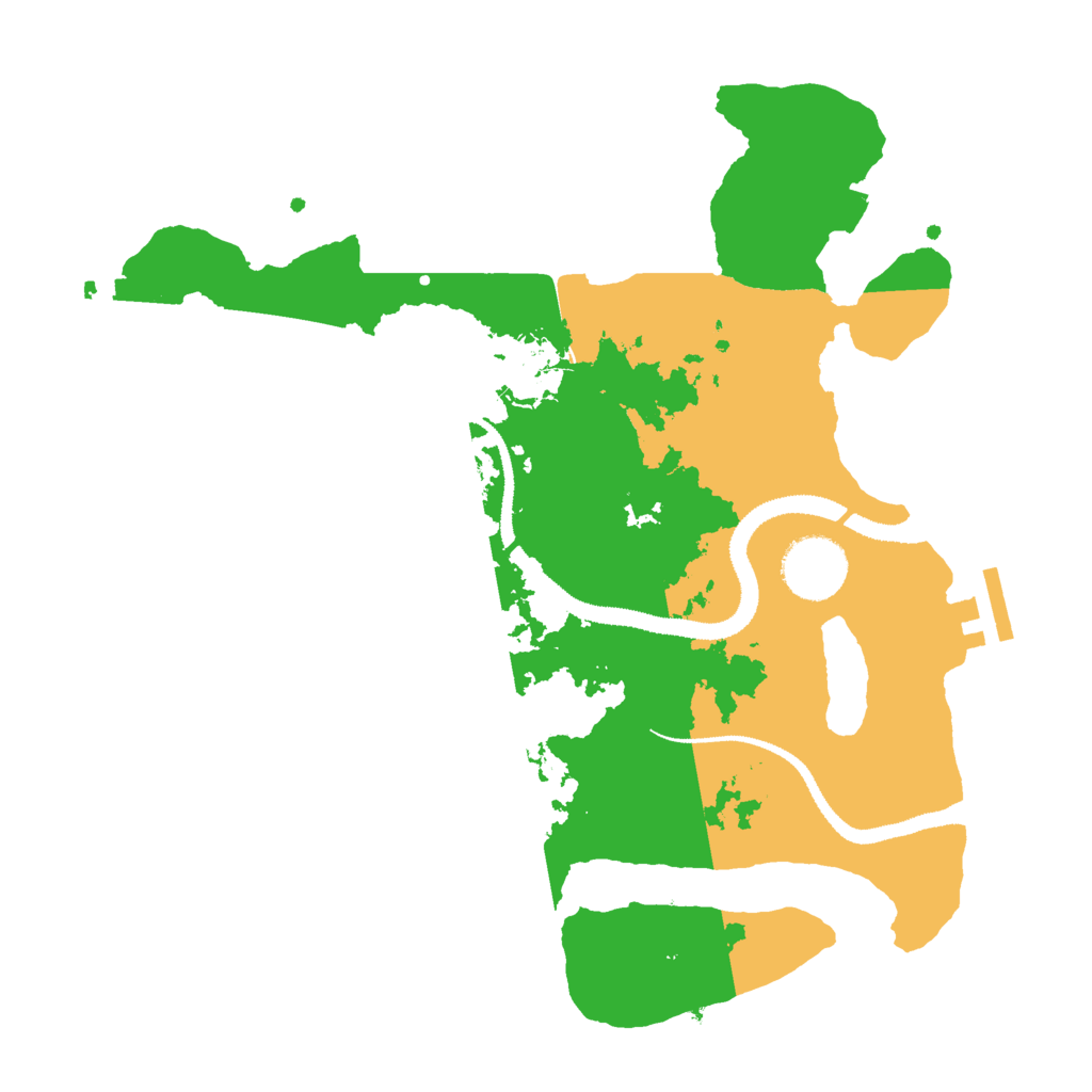 Biome Rust Map: Procedural Map, Size: 3000, Seed: 1458342557