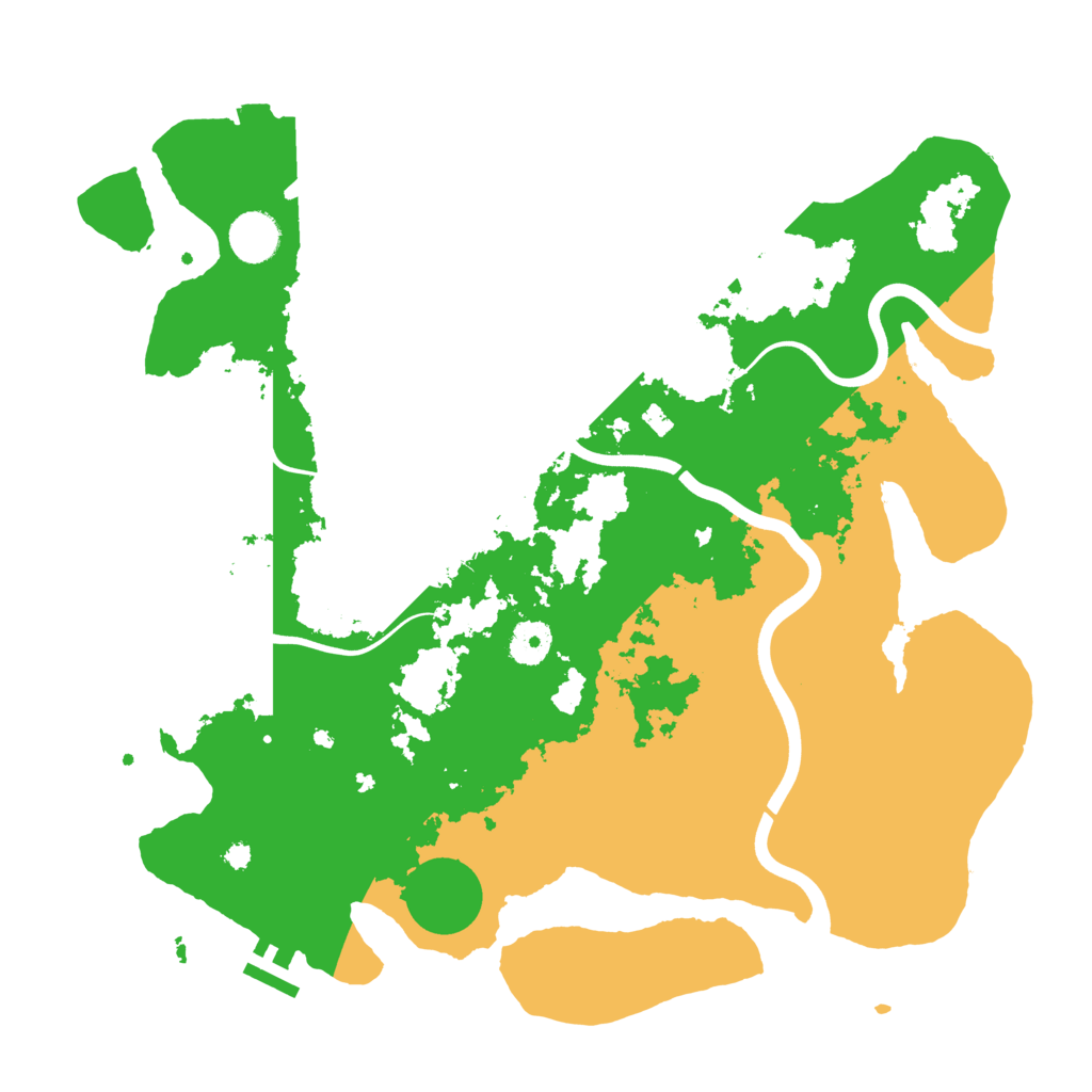 Biome Rust Map: Procedural Map, Size: 3800, Seed: 46849