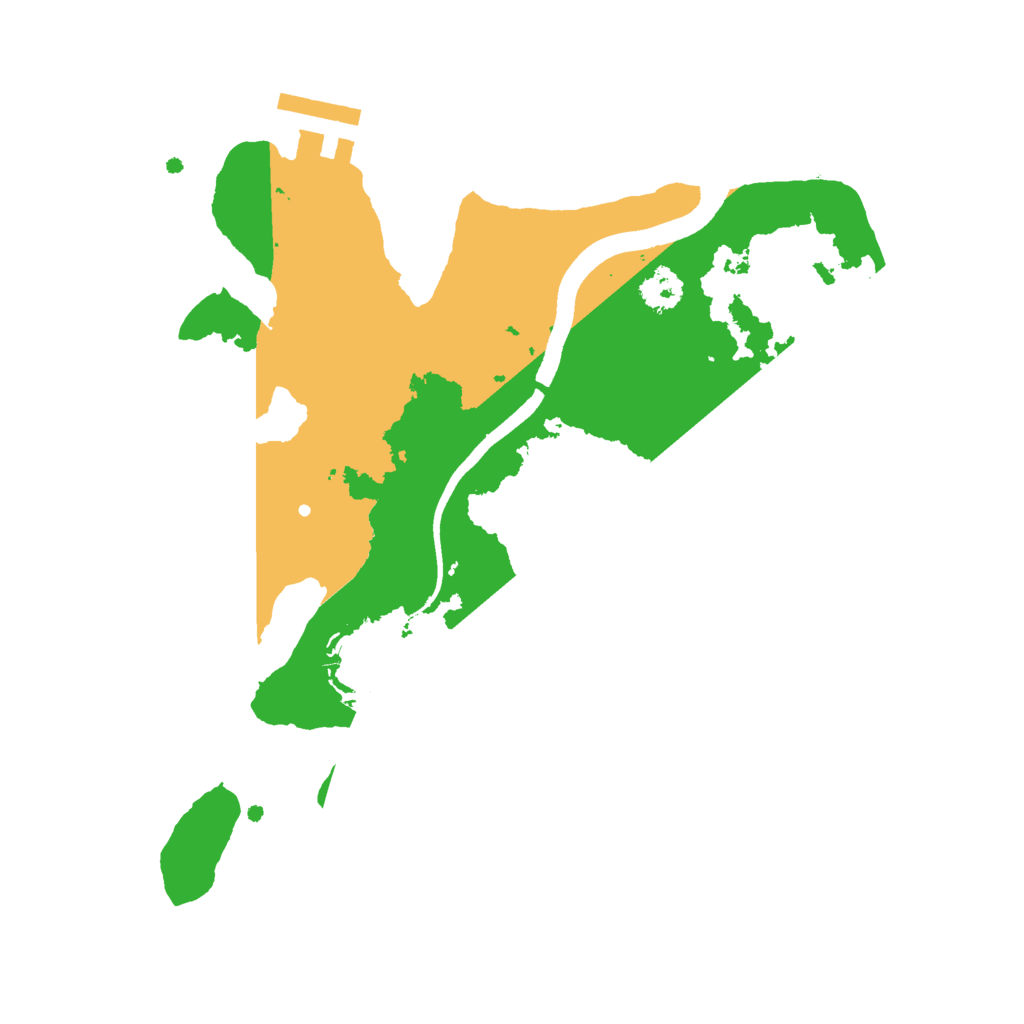 Biome Rust Map: Procedural Map, Size: 2500, Seed: 1954686293