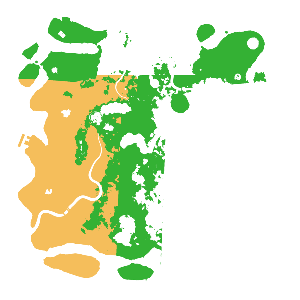 Biome Rust Map: Procedural Map, Size: 4500, Seed: 15455