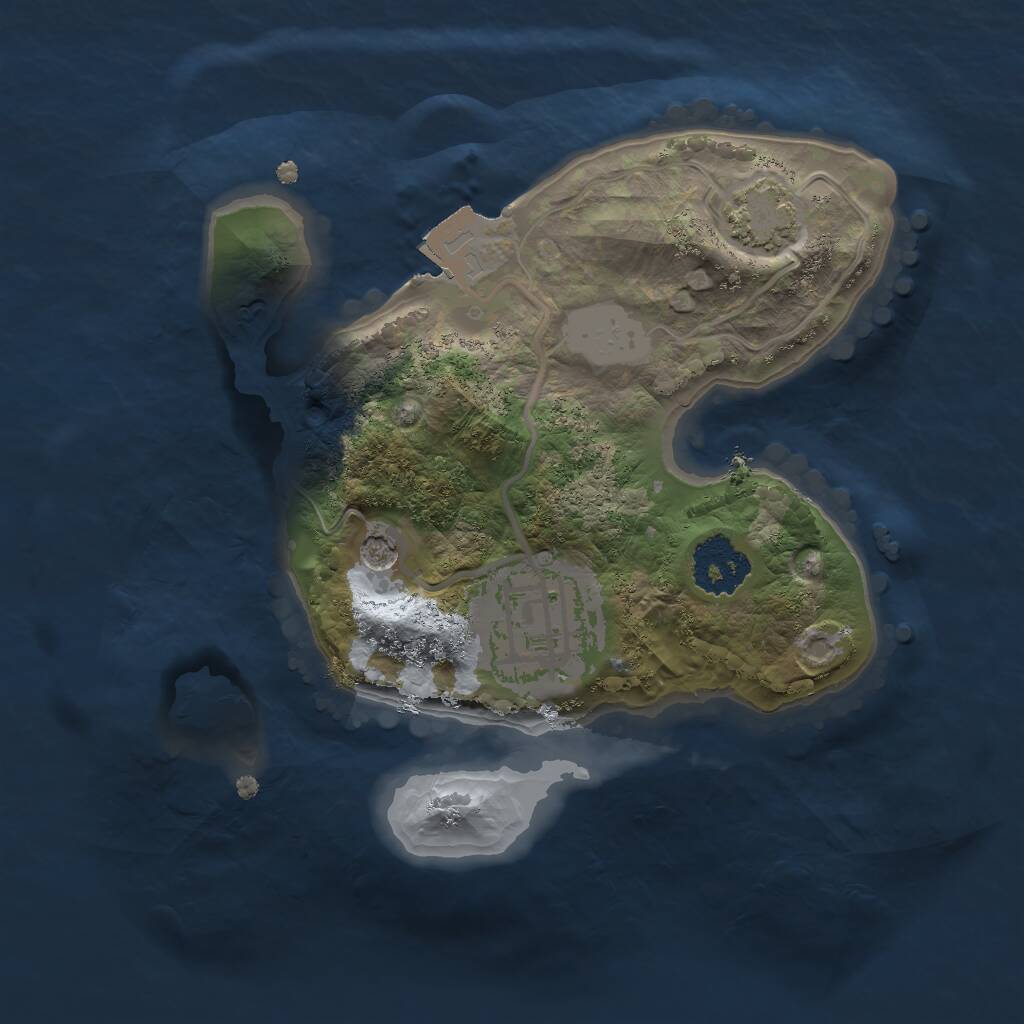 Rust Map: Procedural Map, Size: 1800, Seed: 2022874227, 4 Monuments