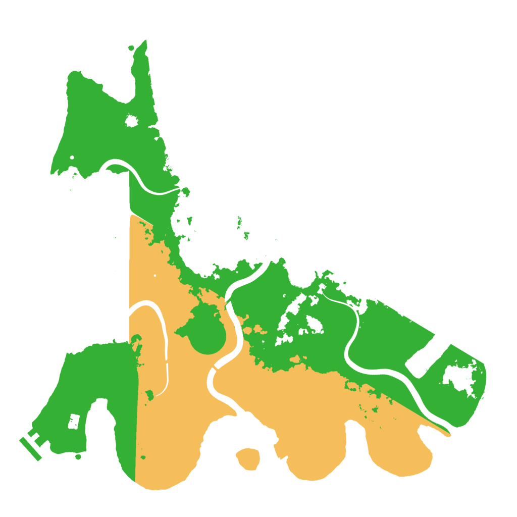 Biome Rust Map: Procedural Map, Size: 3700, Seed: 75997638