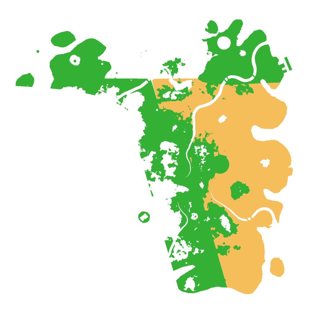Biome Rust Map: Procedural Map, Size: 4500, Seed: 605058