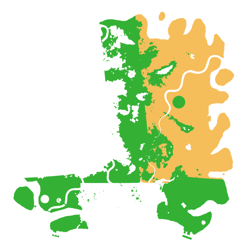 Biome Rust Map: Procedural Map, Size: 5100, Seed: 1991779007