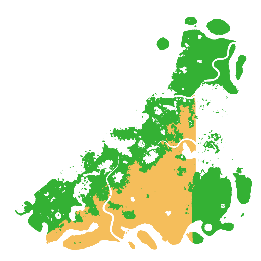 Biome Rust Map: Procedural Map, Size: 6000, Seed: 96998174