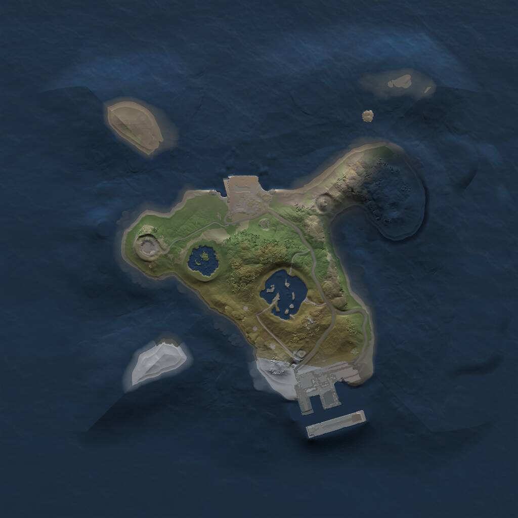 Rust Map: Procedural Map, Size: 1742, Seed: 1453428111, 3 Monuments